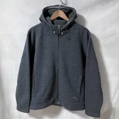 OR OUTDOOR RESEARCH アウトドアリサーチ ポリエステルウール 防風 裏フリース フルジップ パーカー ジャケット メンズ size.L グレー A&F