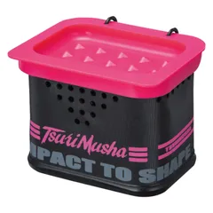 TsuriMusha 水切りエサBOX ピンク/ブラックのサムネイル
