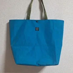 ハンドメイド大きめナイロン撥水トートバッグ　グリーン