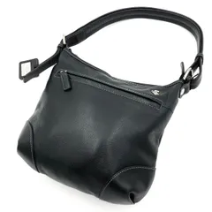 【美品】 ペレボルサ ショルダーバッグ レザー 黒 ブラック