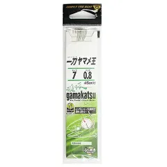 がまかつ 糸付 一刀ヤマメ王 針７号－ハリス０．８号 茶【ゆうパケット】のサムネイル