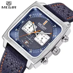 Megir リストウォッチ (TAG Heuer タグ・ホイヤー モナコ オマージュ)