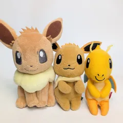 ポケモン ぬいぐるみ イーブイ カイリュー マスコット 3個 まとめ売り  ちょっこりさん