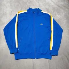 80s 90s IZOD LACOSTE Mサイズ ラコステ トラックジャケット　サイドライン　ブルー　ヴィンテージ　Vintage
