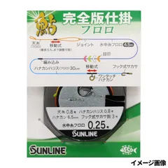 サンライン 鮎完全版仕掛 フロロ 0.25号 ナチュラルクリア 1635【ゆうパケット】のサムネイル