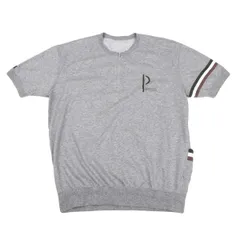 パパス スポーツPAPAS SPORTS イタリアンカラーハーフジップカットソー グレー48M