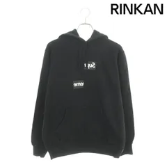 シュプリーム ×コムデギャルソンシャツ COMME des GARCONS SHIRT  Split Box Logo Hooded Sweatshirt スプリットボックスロゴプルオーバー