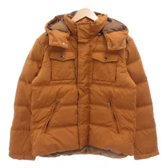 ドゥクラッセ DoCLASSE AUSTRALIAN 650FILL ダウンジャケット フード付き M ジップアップ 茶 ブラウン /GV