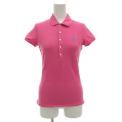 ポロ ラルフローレン POLO RALPH LAUREN ポロシャツ カットソー 半袖 S 鹿の子 ポニー刺繍 ピンク /GV