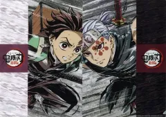 【中古】クリアファイル 竈門炭治郎＆宇髄天元 A4アイキャッチクリアファイルセット 第四話 「鬼滅の刃 遊郭編×ufotable Cafe×マチ★アソビCAFE」