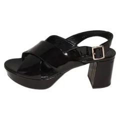 PRADA(プラダ) サンダル 35 1/2 レディース - 黒 レザー