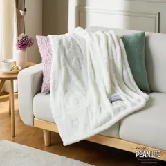 スヌーピー ＭＯＲＥ　ＳＬＥＥＰ 〜Ｗａｒｍ 　ａｎｄ　Ｃｏｚｙ〜 ふわもこハーフケット アイボリー