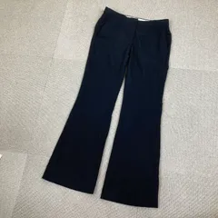 【セオリー】パンツ　スラックス　黒　theory　0　PRESTON　プレストン ウール　ストレッチサキソニー　 フレア　日本製 ビジネス オフィス