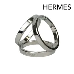 HERMES エルメス　スカーフリング 90　トリオ　3連　シルバー
