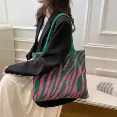 ニットバッグ トートバッグ 大容量かばん