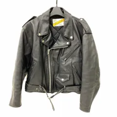 07w51165 Schott ショット ダブルライダース  パーフェクト レザー ジャケット 618 バイカータグ Size40 ブラック メンズ 中古品   ライダースジャケット