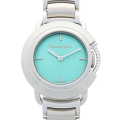 ティファニー TIFFANY＆CO 腕時計 ティファニーT 68477409 ティファニーブルー ステンレススチール ダイヤモンド ティファニーT レディース Used Aのサムネイル