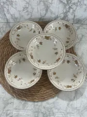 ノリタケ　昭和レトロ　小皿　花柄　薔薇柄　5枚セット