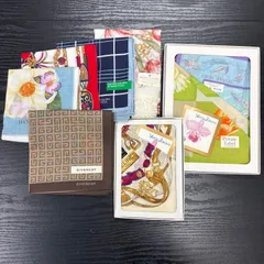 K3634★セリーヌ/ジバンシィなどレディースハンカチ8点セット まとめ売り ピエールバルマン ベネトン