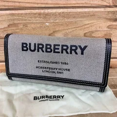 BURBERRY バーバリー ホースフェリープリント ラウンドジップ長財布