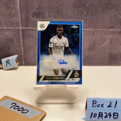 2023 Topps Chrome Eduardo Camavinga 110/150 直筆サインカード Real Madrid C.F. UEFA Champions League Blue Refractor カード