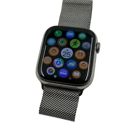 Apple Watch Series 7 GPS + Cellular 45mm シルバーステンレススチールケース シルバーミラネーゼループ