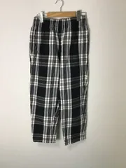 【GU】チェック柄イージーパンツ サイズM