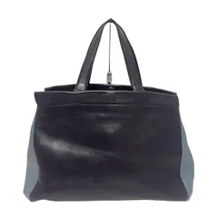 KITAMURA(キタムラ) トートバッグ - ダークネイビー×ライトブルー レザー