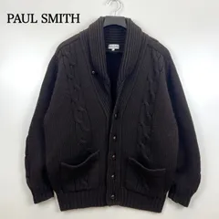 PAUL SMITH LOMDON 00s archive wool low gauge knit cardigan L ポールスミス ローゲージ ショールカラー カーディガン クルミボタン ウール アーカイブのサムネイル