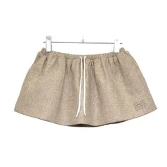 MIU MIU　ミュウミュウ　2025AW　Chevron miniskirt　ウールヘリンボーンミニスカート　MG2252_15PM_F0241_S_OOO　8054000228805