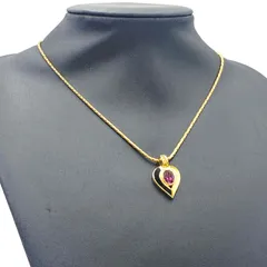 Christian Dior クリスチャン　ディオール　ネックレス　チョーカー　ハート　モチーフ　ゴールド　ヴィンテージ