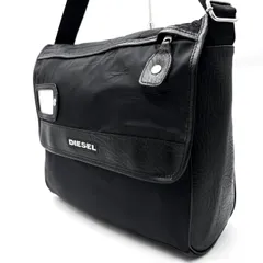 【良品】 DIESEL ディーゼル ショルダーバッグ 斜め掛け クロスボディ キャンバス y2k アーカイブ ブラック 黒