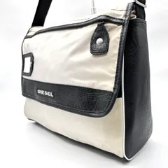 【良品】 DIESEL ディーゼル ショルダーバッグ 斜め掛け クロスボディ キャンバス y2k アーカイブ ホワイト 白