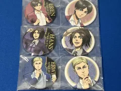 進撃の巨人 ドンキホーテ缶バッジ パーティースーツ(エレン・ハンジ・エルヴィン) 6個セット