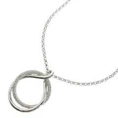 SWAROVSKI (スワロフスキー) ラウンドモチーフ ラインストーン パヴェクリスタル チェーンネックレス シルバー レディース