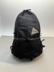 and wander アンドワンダー リュック ナイロンバッグパック ブラック 通年