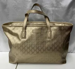 GUCCI  グッチ 211120 213048 トートバッグ ハンドバッグ 手提げ鞄 ベージュ系 ゴールド系