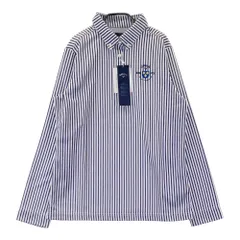 サイズ：LL CALLAWAY キャロウェイ 241-8256804 長袖ポロシャツ ストライプ ネイビー系 [240101583069] ゴルフウェア レディース ストスト