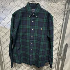 POLO RALPH LAUREN クラシックフィット／チェック／グリーン／サイズL 長袖シャツ チェック柄 ポロラルフローレン