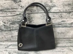 MORABITO モラビト ハンドバッグ レザー ブラック イタリア製