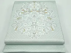 平和屋着物●極上　スリーシーズン　春夏秋　太鼓柄袋帯　総刺繍　更紗花唐草文　金銀糸　逸品　未使用　CZAA4815s6