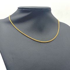 美品 SWAROVSKI ロングネックレス ツイストロープ ゴールド - メルカリ
