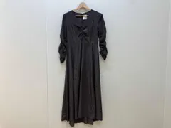 CELFORD セルフォード ラインフラワープリントワンピース 長袖ワンピース サイズ36 茶 ブラウン CWF0211061 レディース インナー無し