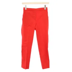 セオリー Theory スラックスパンツ イージー ウエストゴム ストレッチ 無地 ワンカラー XX0 赤 レッド /BB