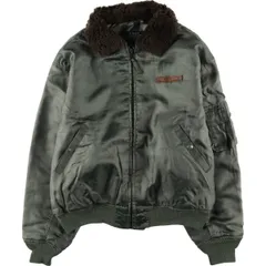 古着 民間品 アヴィレックス AVIREX B-15タイプ 中綿入り ミリタリー フライトジャケット USA製 メンズL相当/eaa598203