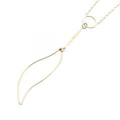 希少 新品未使用 イオE O ゴールドネックレス 2WAYロングネックレス 