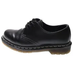 Dr.Martens (ドクターマーチン) 1461 ホワイトステッチ 3ホール レザー レースアップ ローカットシューズ ブーツ ブラック レディース