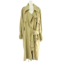 ザラ ZARA トレンチコート S-M ベージュ 長袖 ベルト付き ダブルブレスト /NS