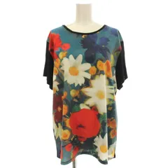ピーエスポールスミス PS Paul Smith Tシャツ 半袖 花柄 カットソー XXL 黒 ブラック /☆G