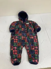 送料無料★HOTBISCUITS Miki House ミキハウス★リバーシブル　スノーウェア　ジャンプスーツ　裏起毛スノーウェア★ベビー　Sサイズ　70-80 #71225sgr3